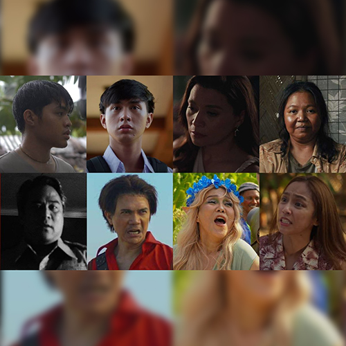 THE BEST OF CINEMALAYA 2025: (Top row, from left) Elijah Canlas in Raging, JM Ibarra in Child No. 82, Mylene Dizon in Habang Nilalamon ng Hydra and Kasaysayan, and Geraldine Villamin in Republika ng Pipolipinas; (bottom row, from left) Floyd Tena in Padamlagan, Vhong Navarro, Irma Adlawan, and Rochelle Pangilinan in Child No. 82.