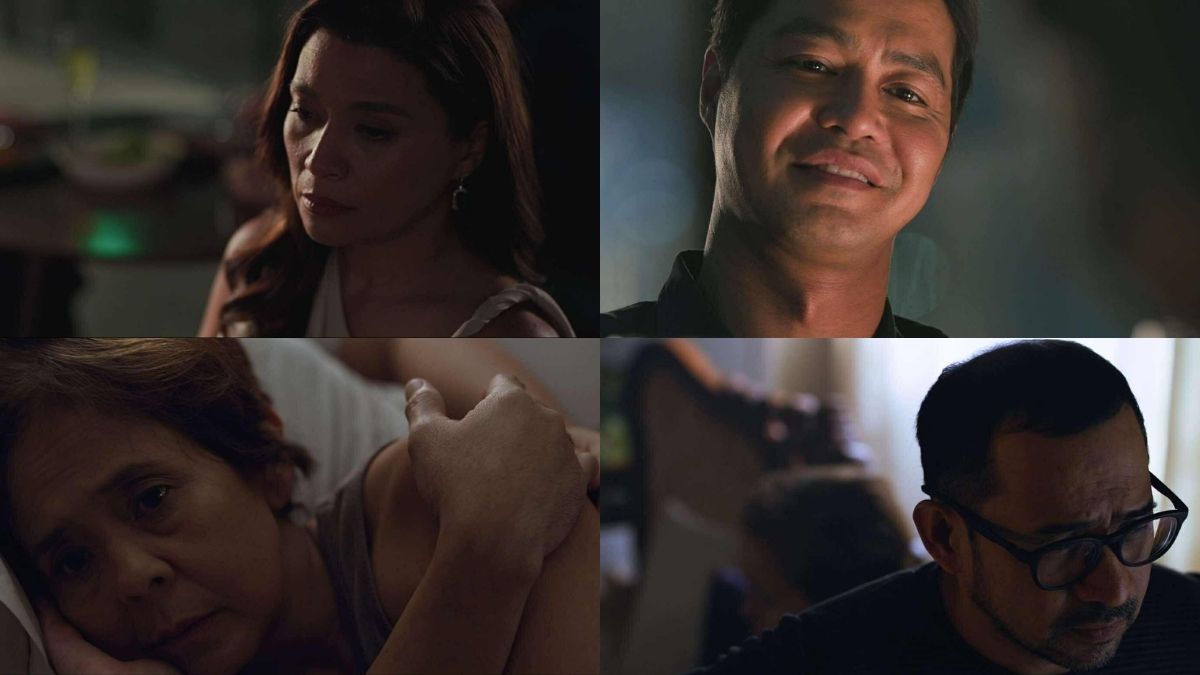 (Clockwise) Zanjoe Marudo, Jojit Lorenzo, Dolly de Leon, and Mylene Dizon in Habang Nilalamon ng Hydra ang Kasaysayan.